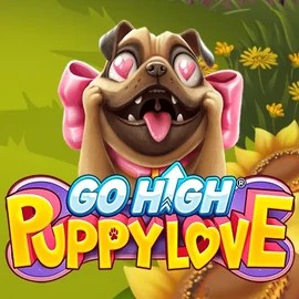 Official Slots logo: Go High Puppy Love by RubyPlay at Lucky 7 Casino